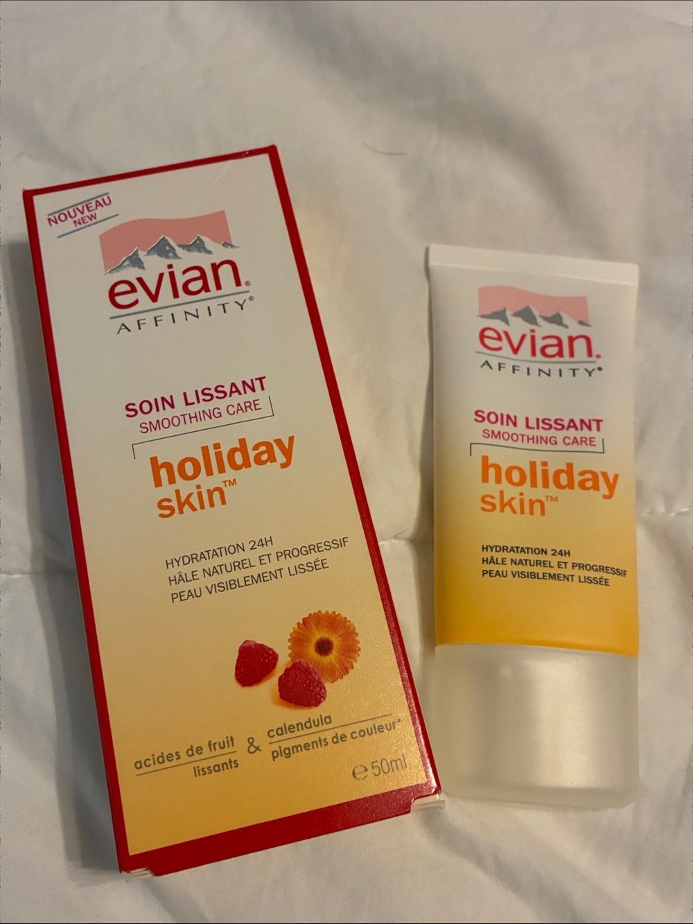 Evian Affinity Holiday Skin Smoothing Moisturizer - Made in France